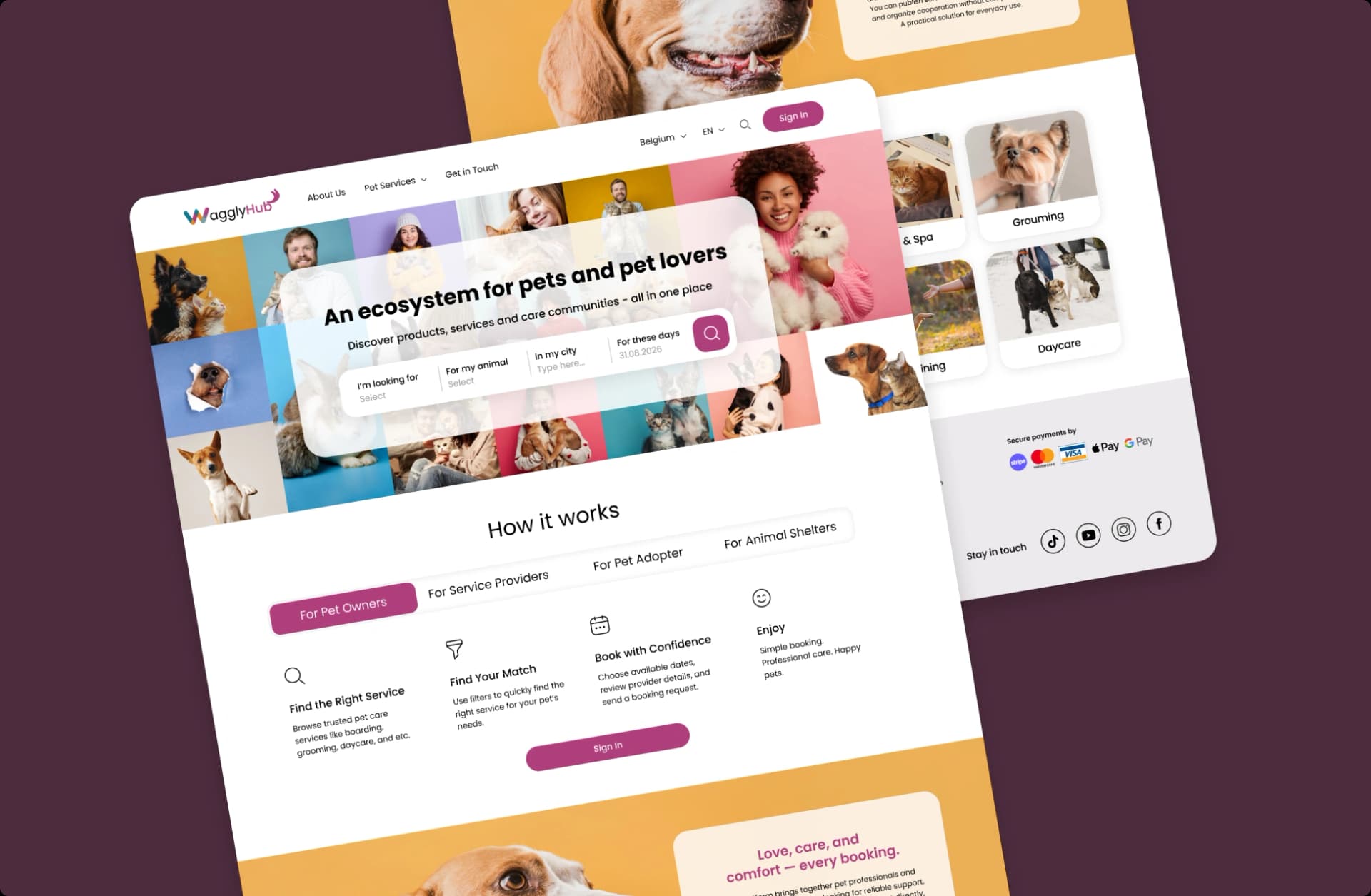 Multi-Sided Pet Care Marketplace for the EU
